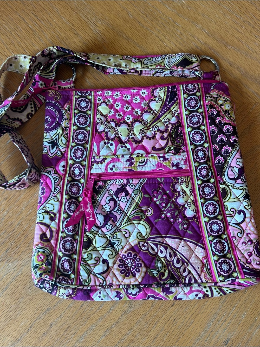 Vera Bradley Very Berry Paisley Hipster Crossbody Bag